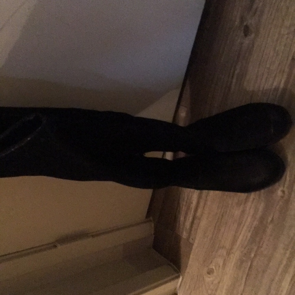 Thigh high boots (faux suede)